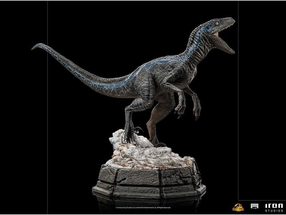 Iron Studios Collectible Statue Blue - Jurassic Dominion - Art Scale 1/10 Polystone Multicolor 7.8 inches