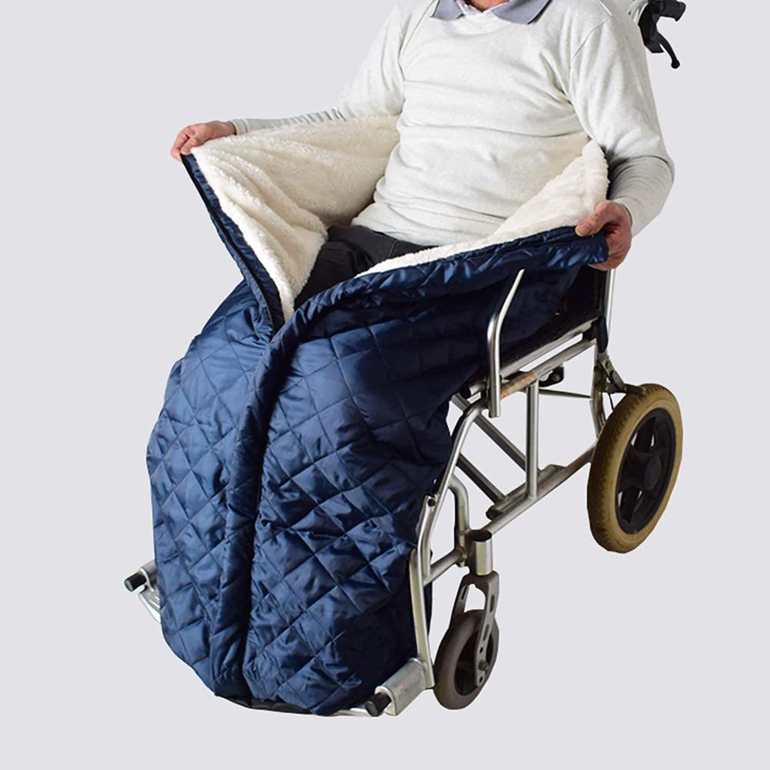 Manta Lujo Ligera para Silla Ruedas, Forro Polar Felpa para Adultos, Hombres y Mujeres, Manta para Calentar Silla Ruedas para el Invierno, para Calentar Las piernas, los pies y Espalda