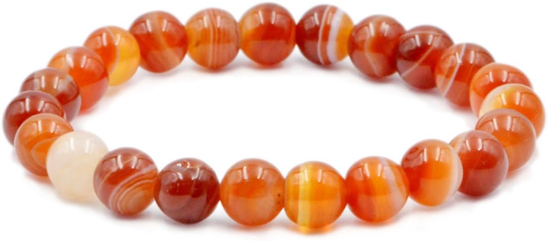 AD Beads Natural Gemstone Round Beads Stretch Bracelet Healing Reiki 8mm
