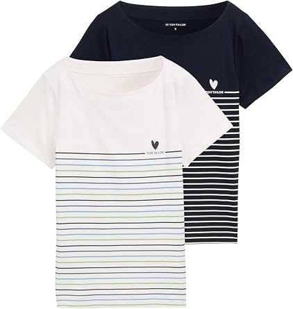 Tom Tailor Damen T-Shirts im 2er-Pack