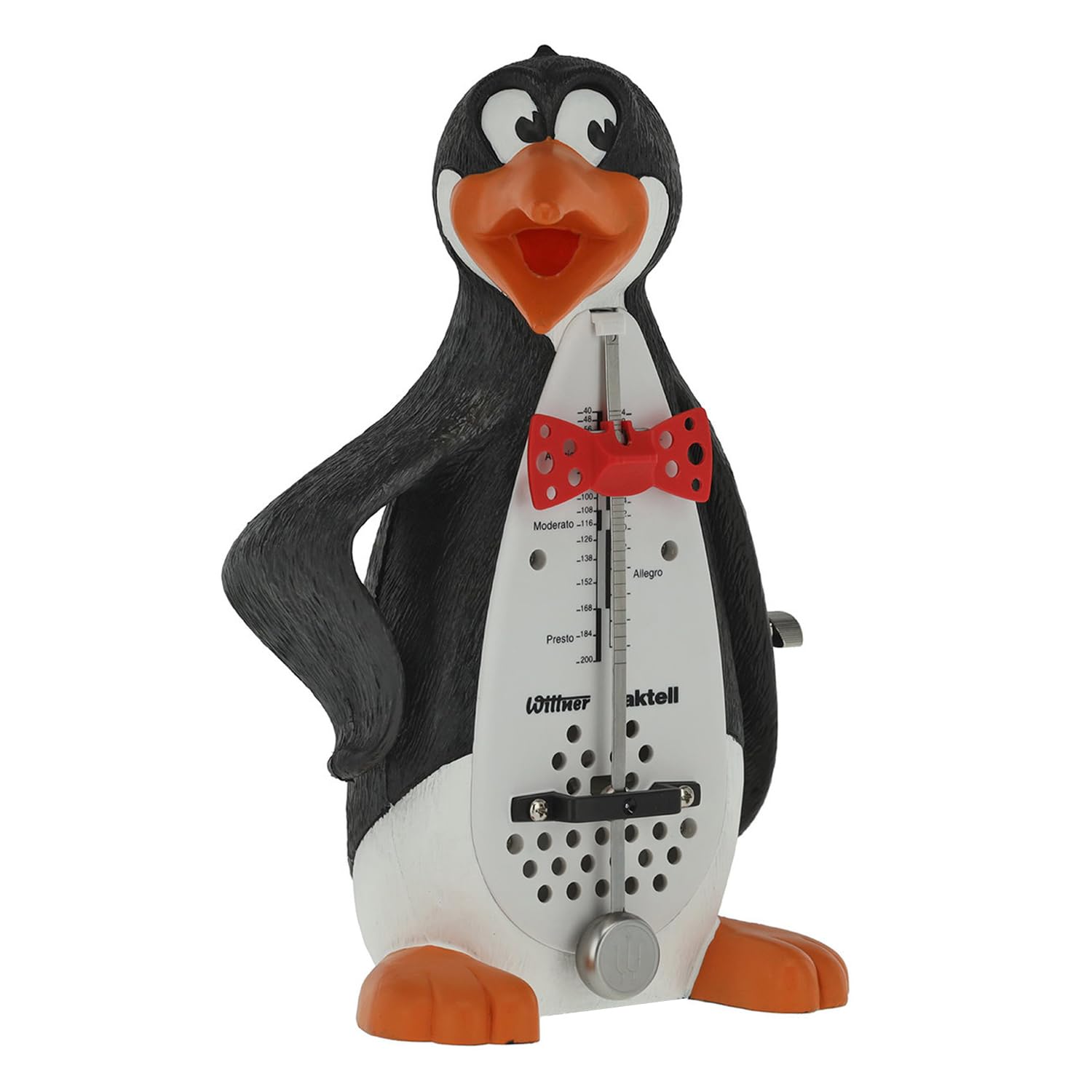 Wittner Pinguin 839011 mechanisch aufziehbares Metronom mit keepdrum Mikrofasertuch