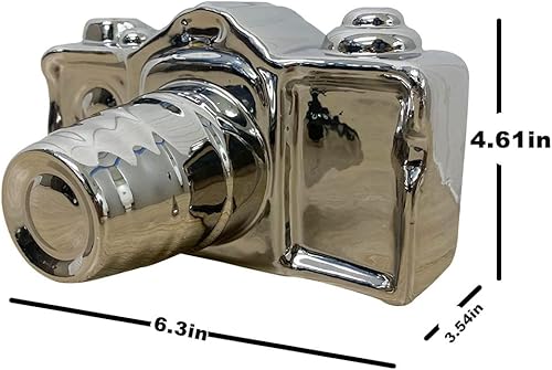 Miniatura 3 de Artgenius Estatua de cámara moderna y escultura para el hogar, objeto decorativo de cerámica para mesa, estante, sala de estar, decoración de