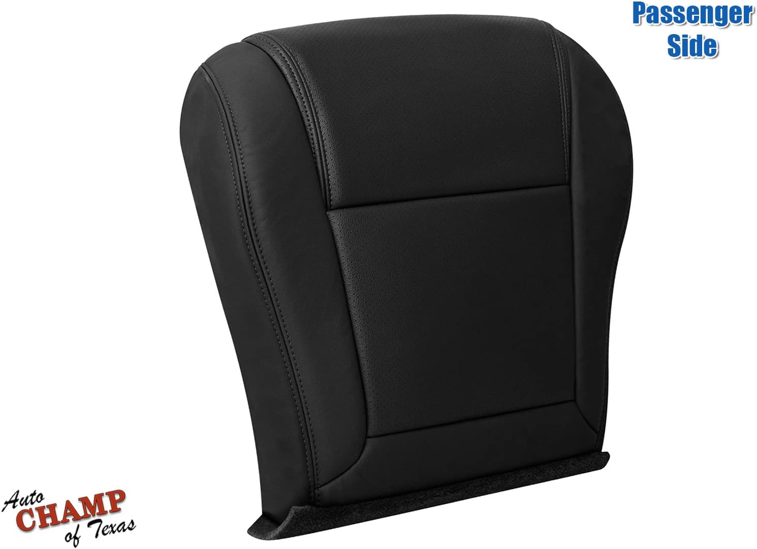 Black Leather Seat Cover - Passenger Side Bottom (Compatible with 2003-2005 Honda Pilot)