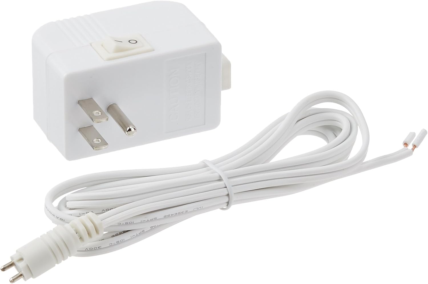 WAC Lighting EN-2460-P-AR 120V Input 24V Output 60W Plug-in Electronic Transformer with Open Splice, Black 12.99x12.60x11.61