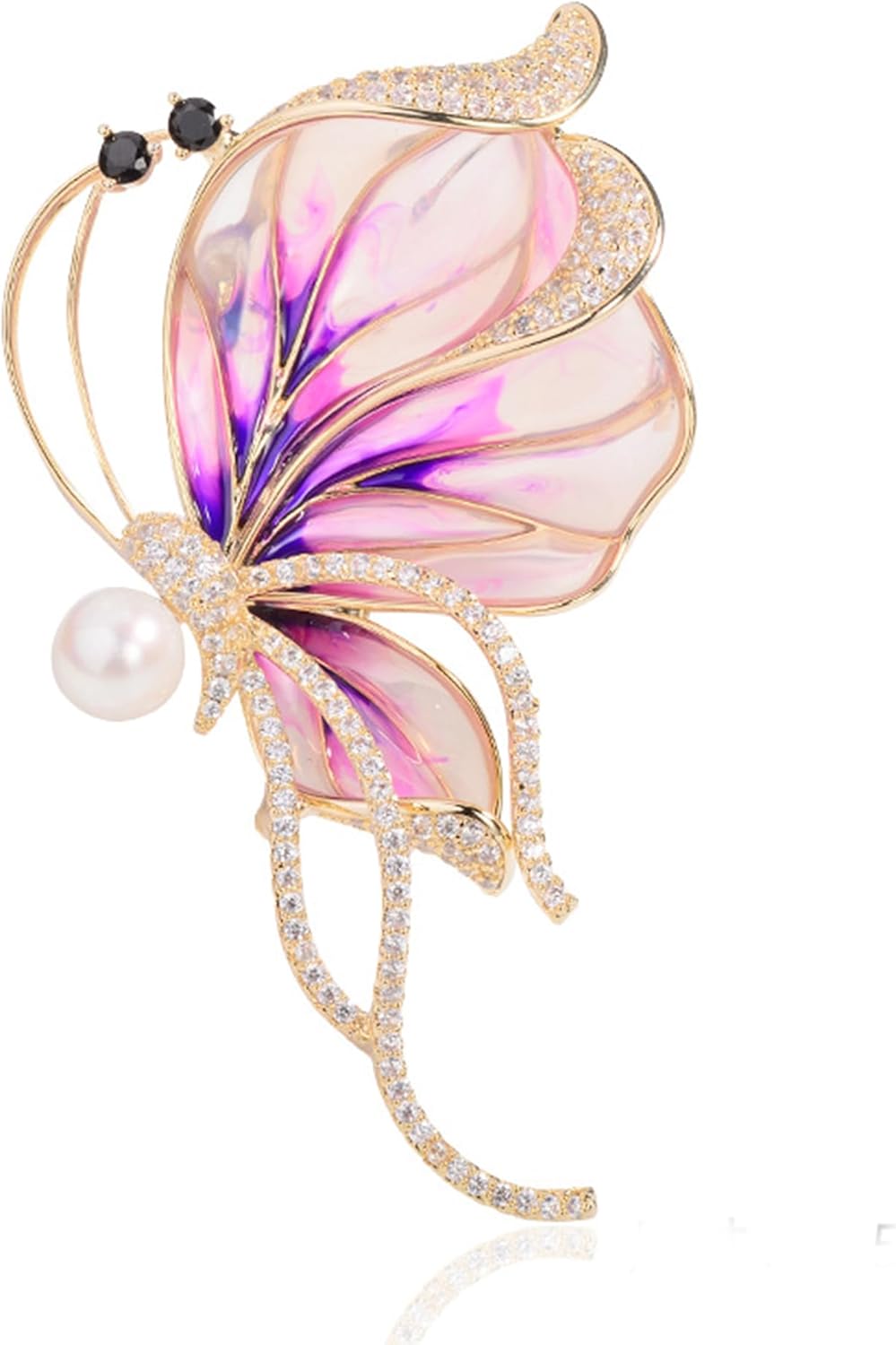 Vintage Austrian Crystal Rhinestone Brooch - Elegant Women's Lapel Pin, Men's Boutonniere, Women's Corsage | Suitable for Dresses, Scarves, Shawl Clips | Ideal for Weddings, Banquets