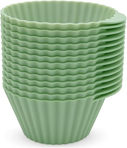 Miniatura 2 de The Silicone Kitchen - Tazas de silicona reutilizables para hornear magdalenas de silicona para cupcakes, sin BPA, (paquete de 24 mezclados) PAQUETE