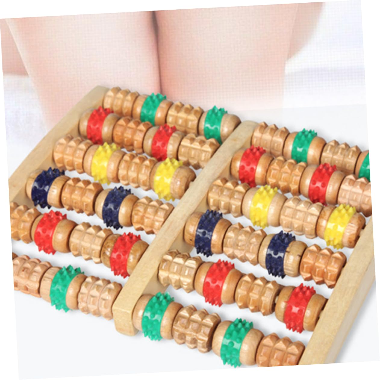 Masajeador de Pies Rodillo para Masaje de Pies Madera Duradera Compacto para Fascitis Plantar Relajación Muscular y Circulación en Casa para Aliviar Espolón y Tensión Nerviosa