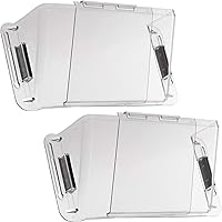 Home Intuition Adjustable Magnetic Air Vent Deflectors - Fits 10-16" Vents, 10lb Pull Magnets, Non-Melting Durable Plastic (2 Pack)