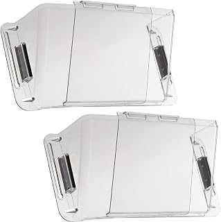 Home Intuition Adjustable Magnetic Air Vent Deflectors - Fits 10-16" Vents, 10lb Pull Magnets, Non-Melting Durable Plastic (2 Pack)