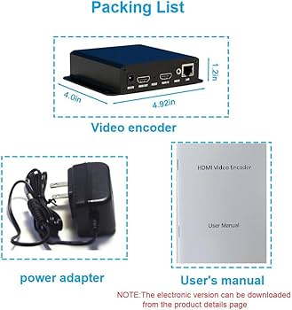 Amazon.com: Wilxisum HDMI to Ethernet/IP/RTSP H.265 H.264 Video