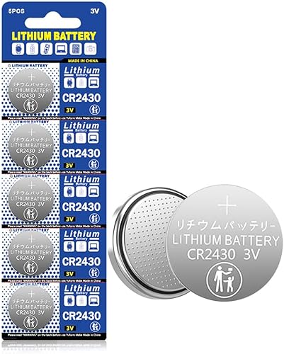 CR2430 Baterías 3V Litio Moneda Cell 2430 Batería (5 unidades)