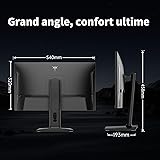 KTC Ecran PC Gamer 24 Pouces, 2K@180Hz /165Hz / 144Hz (2560 x 1440p) QHD Ecran Gaming avec Fast-IPS Panel, 1ms, HDR 400, Adaptive Sync, 400 CD/m², Supports réglables pour pivoter et soulever - 7