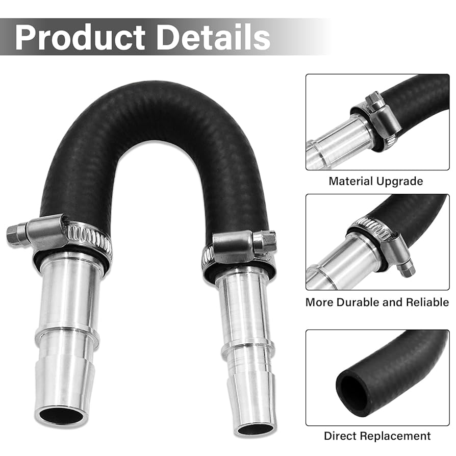 626-001 Aluminum Engine Heater Core Bypass Kit With 5/8" 3/4" Heater Hose