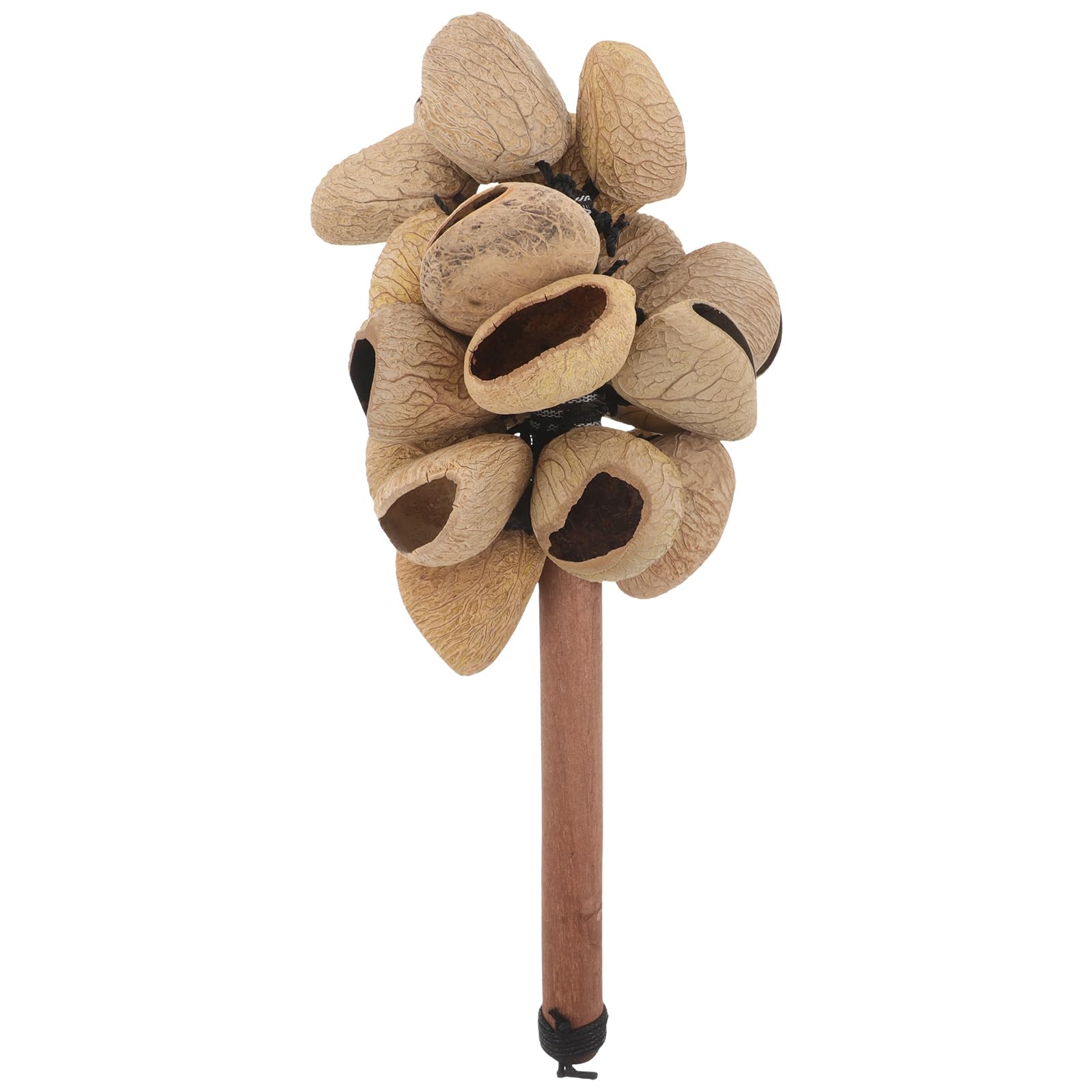 Vaguelly Maracas Africanas Tradicionales Bolas Rítmicas de Madera Instrumentos de Percusión Manual para Festivales y Fiestas Multiculturales Sonajero Africano