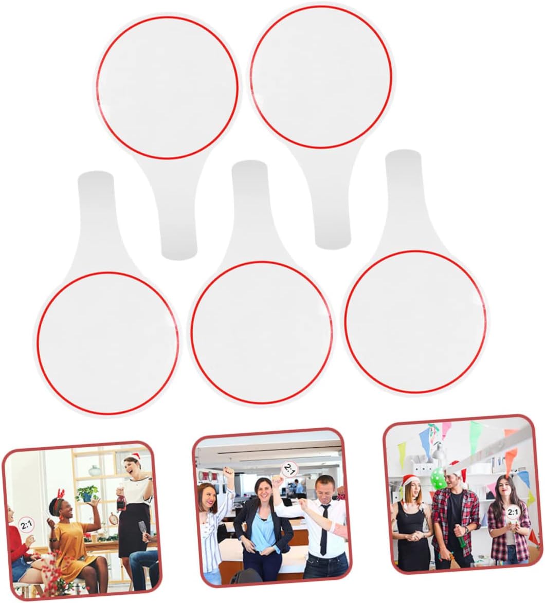 20pcs Erasable Handheld Scoreboards Blank Writable Whiteboards for Voting and Scoring Sports Auctions and Competitions Board