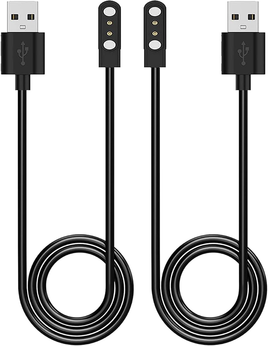 Paquete de 2 cargadores de reloj inteligente VeryFit, cable de carga magnético para IDW26 25 23 21 19 17 16 15 13, SKG V7 Pro R8, Umidigi Uwatch 3S 3 2S 2 / Urun Smartwatch