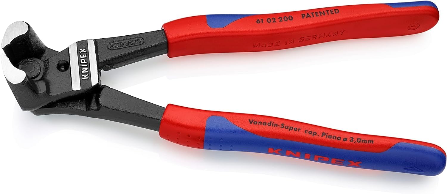 KNIPEX Tronchese taglienti frontali per bulloni 200 mm 61 02 200