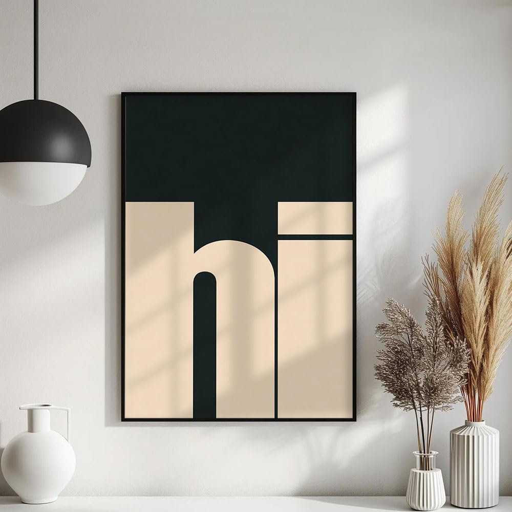 Impression d'art moderne géométrique sur toile de qualité supérieure avec cadre - 6