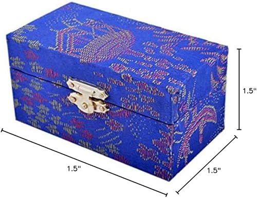 Vista 50 de fengshuisale Feng Shui Bolas de salud chinas (azul con fénix y dragón) 3.8cm/1.5" Pulsera de cuerda roja