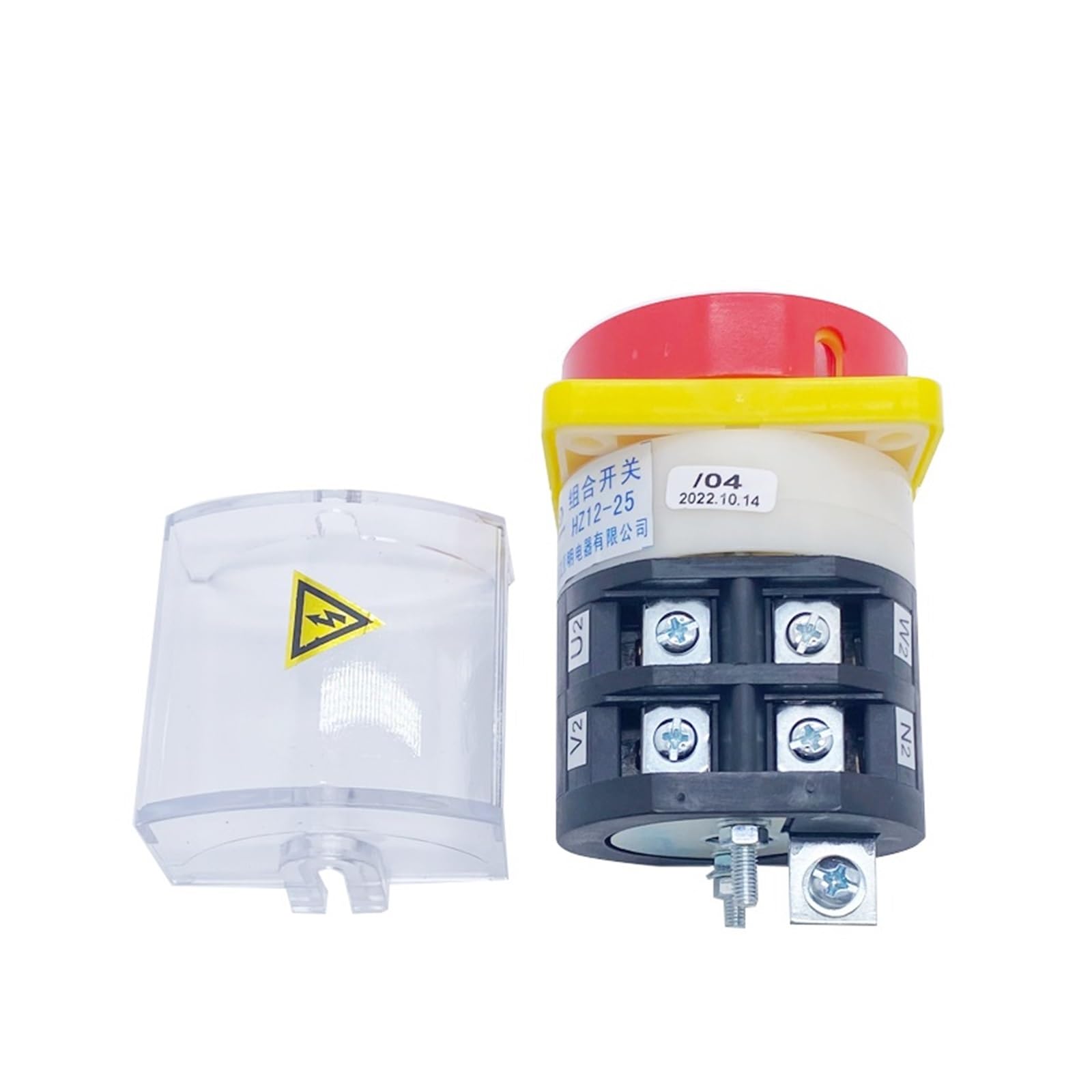 HZ12-25/04 Power Control 25A Two Position 2 Levels with Cover Padlock electronic starter Isolator Rotary Cam Switch Controls Switches
