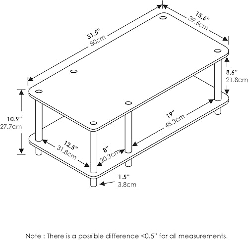 Miniatura 4 de Furinno Just Mesa de centro, Madera