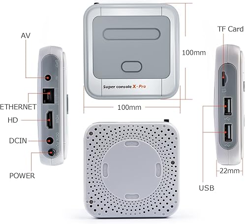 Miniatura 5 de Kinhank Consola de juegos retro, consola de emulador Super Console X PRO con más de 65000 juegos, más de 70 emuladores, sistema dual, TV 4K, 5