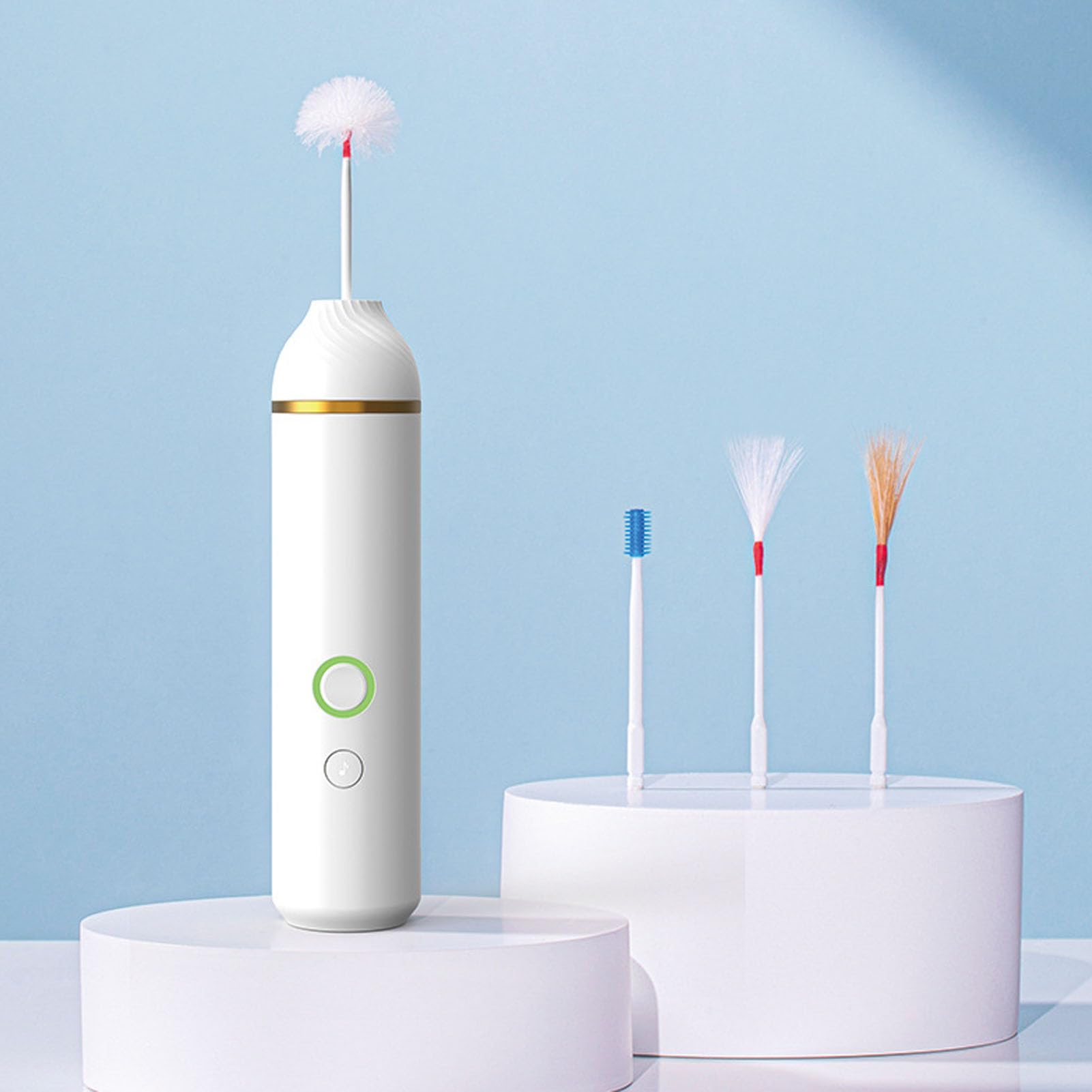 Outil électrique D'élimination du Cérumen, Kit D'élimination du Cérumen pour Nettoyeur D'oreille, 2 Vitesses, Ensemble D'outils de Nettoyage des Oreilles Luxueux et Doux, 600 MAh, Charge Rapid