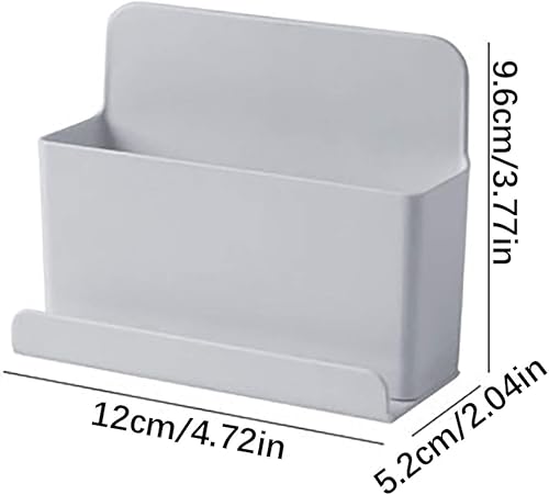 Miniatura 3 de Prime - Juego de soporte de pared para control remoto, organizador de caja de almacenamiento autoadhesiva para teléfono, bolígrafo, brochas de