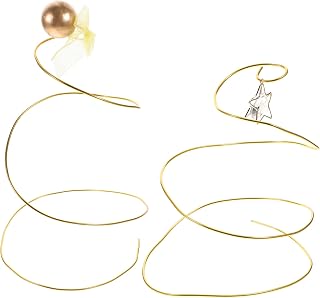 PRETYZOOM 2pcs Spiral Cake Ornaments Wedding Cake Decorations Delicate Wishing Tree Design Iron Wire Spiral Tree Toppers for Birthday Decorations