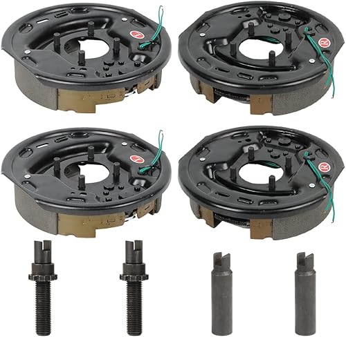 1 Pares 10" x 2-14" Conjunto de Freno de Remolque Eléctrico 3500 lbs Eje, Kit de Freno de Remolque, Frenos de Remolque Eléctricos -21003 2 Frenos