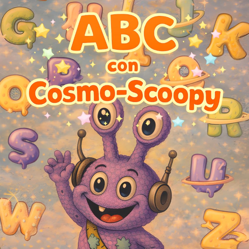 ABC con Cosmo-Scoopy: Libro de aprendizaje del alfabeto A–Z para niños pequeños y preescolares (cosmo-scoopy (edición en español))