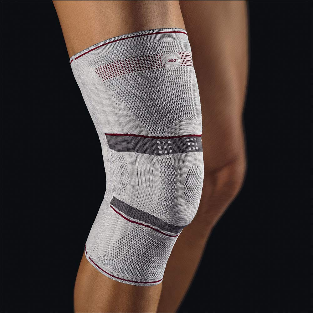 Bort Select StabiloGen Knieb. m. Silikonr. silb. Gr. XXXL plus, Kniebandagen
