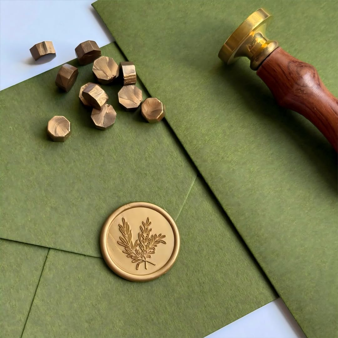 600 cuentas de cera de sellado para sello de cera, perfectas para sellado de regalos, sellado de letras, proyectos de manualidades, tarjetas de invitación (bronce)