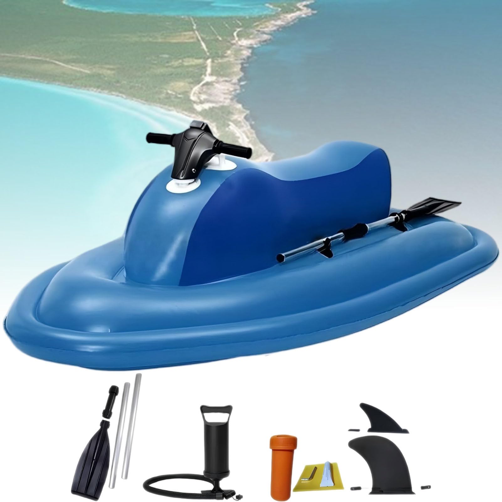 Jet - ski à Pédales – Jet - ski Gonflable pour Adultes, pour Lac et Océan