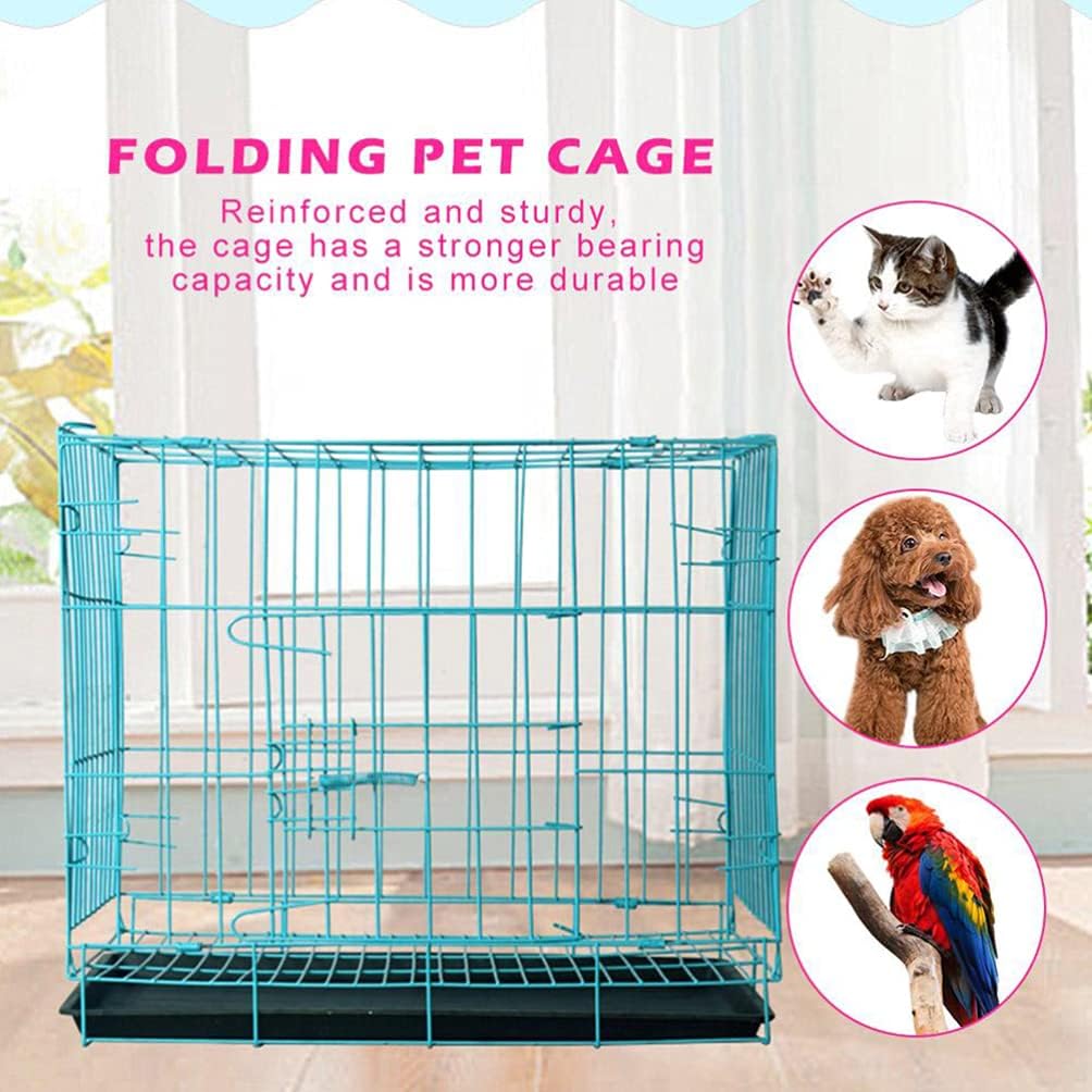 Dog Crate Small Size Dog Folding Crate with Toilet Rabbit Cage Pet Cage