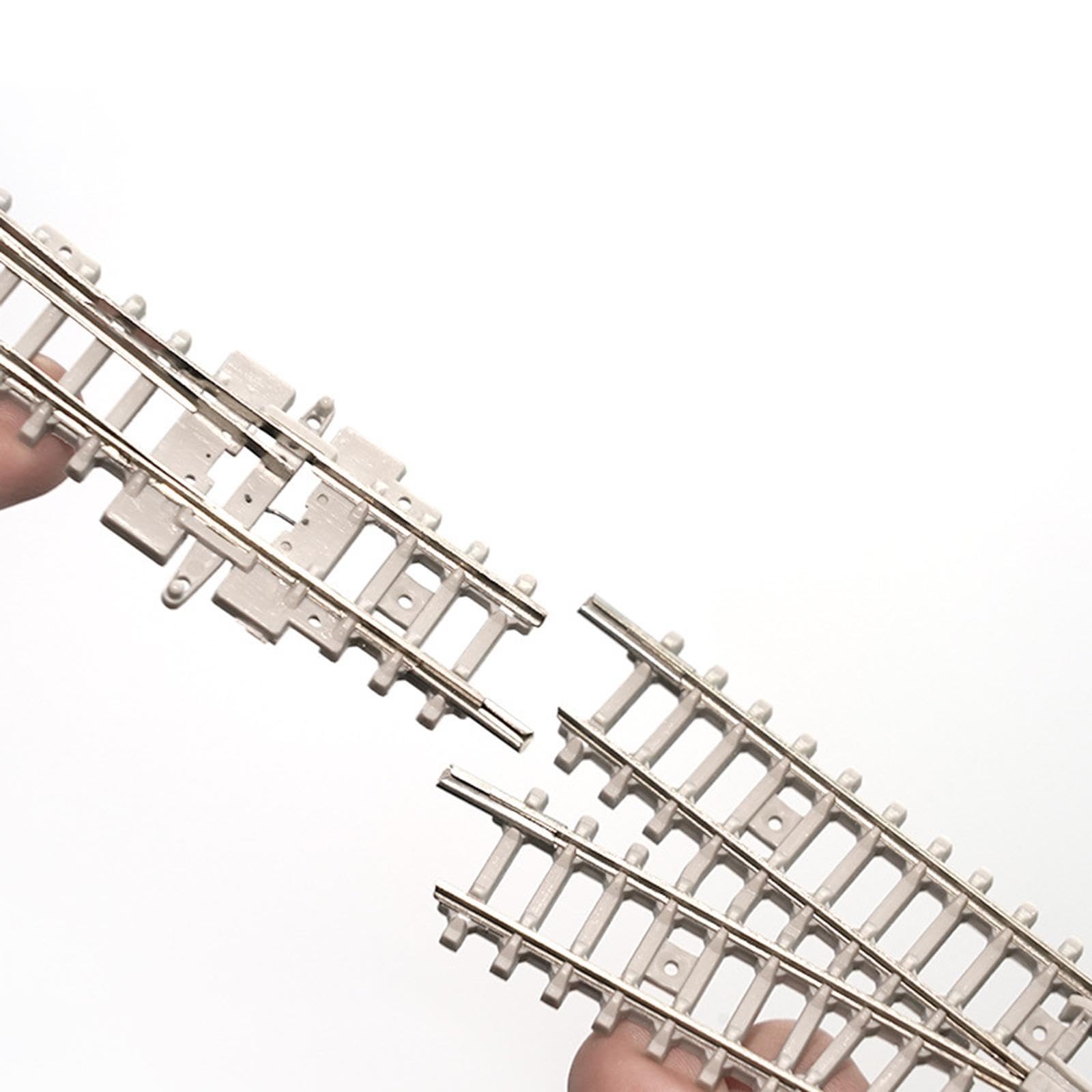 MagiDeal Modelo de Tren, Carril de desvío, Escala N, Calibre 0,9 cm, 19 cm x 1,65 cm, Aspecto Realista, Resistente, Escala 1/160, Cambiar a La Derecha