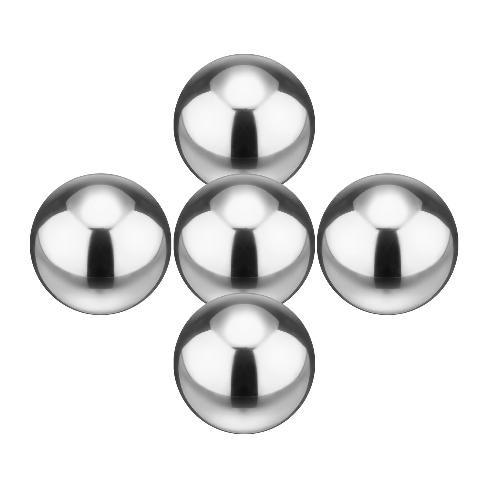 M METERXITY 5-Pack Gazing Globes Floating Ball 2 inch 201 Silver
