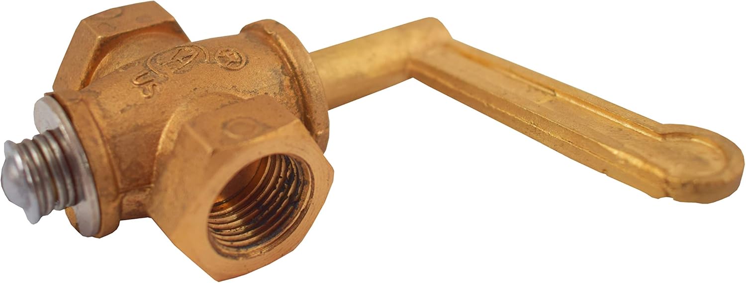 Sunrise Chinese Wok Range Gas Burner Valve Replacement 3/8" MPT x 3/8" MPT (Pk of 4)
