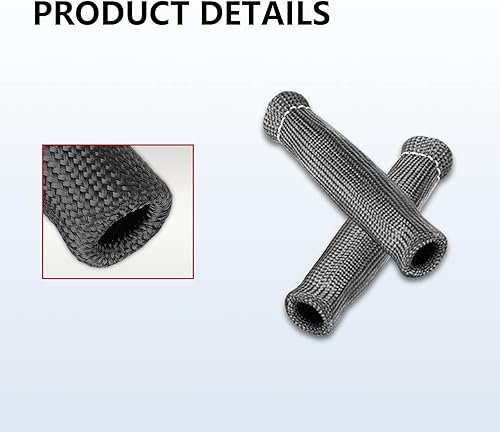 Miniatura 4 de Yonput 8 botas de protección de bujías, botas de alambre de bujía de 1200 grados, funda protectora de protección térmica, protección térmica de 6