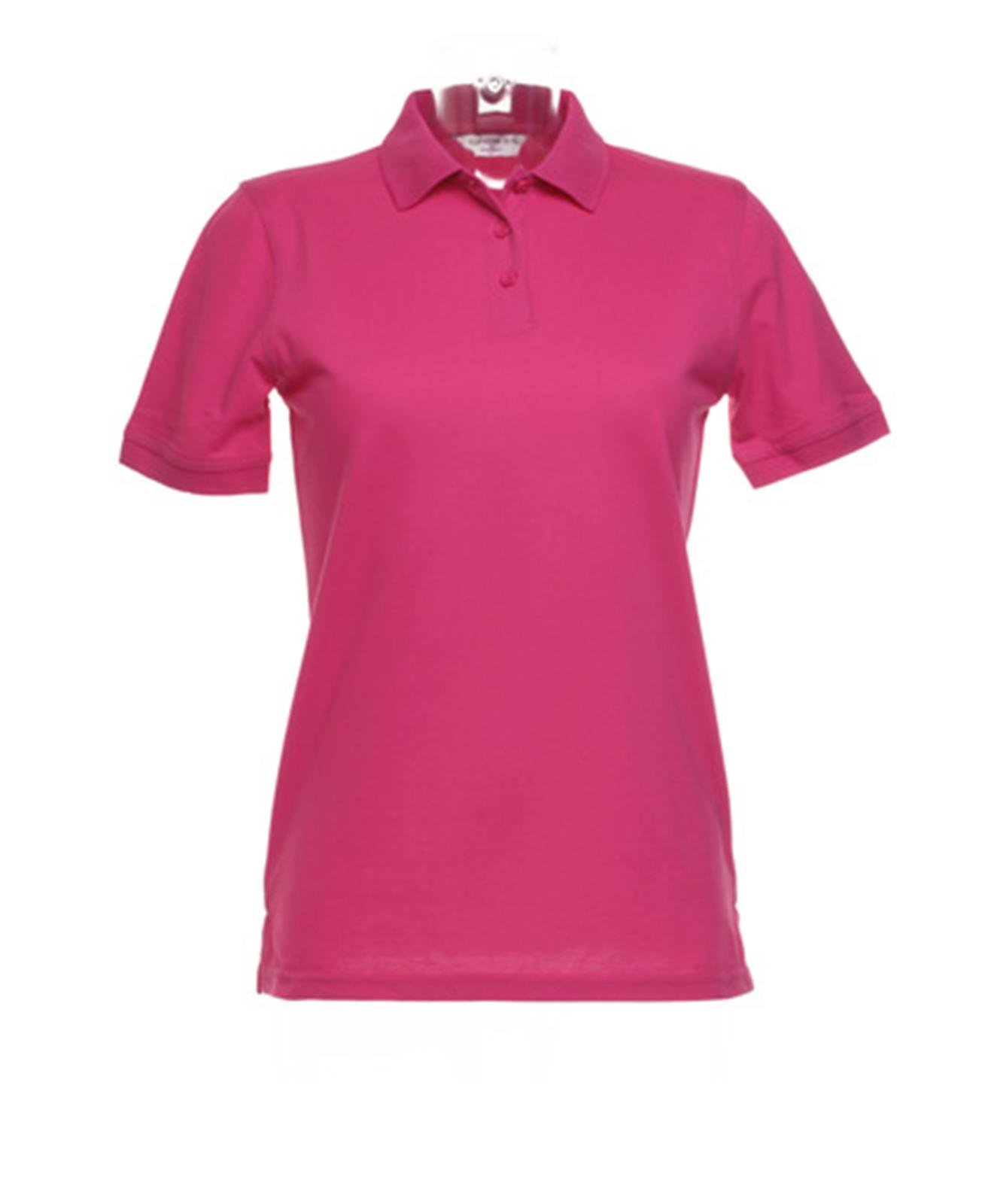 Kustom Kit New Womens Klassic Polo-Shirt with Superwash Raspberry Size 12