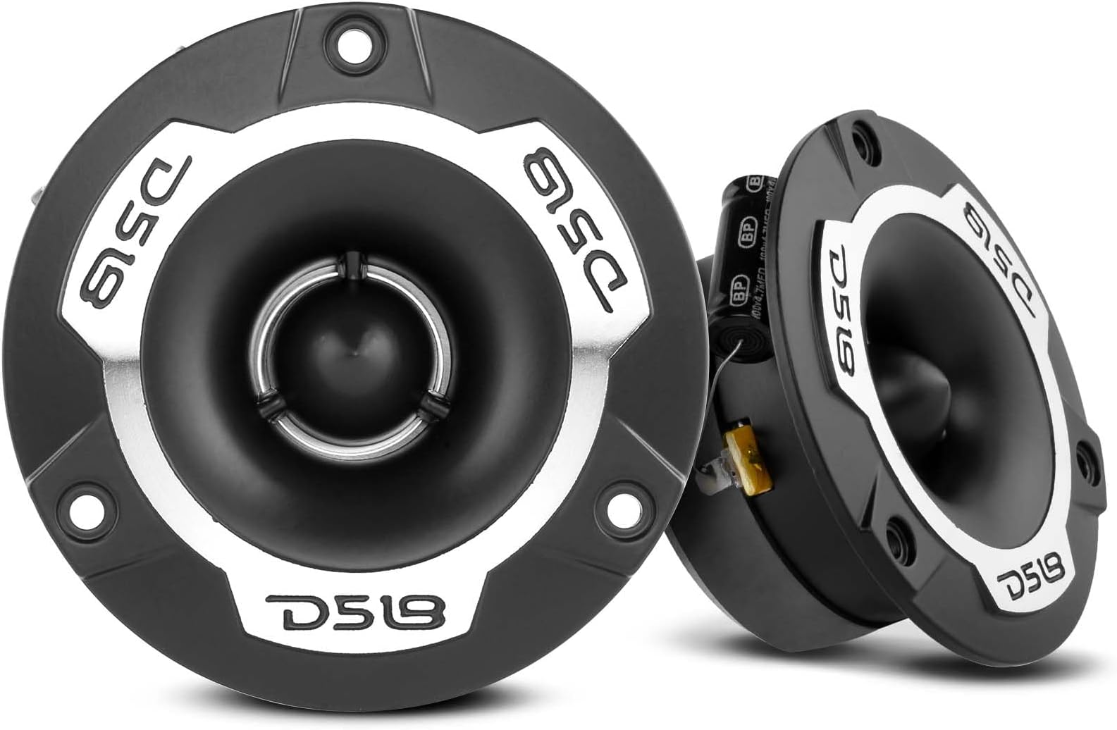 DS18 PRO-TWX1 Super Tweeter in Silver - 1", Aluminum Frame and Diaphragm, 240W Max, 4 Ohms, Built in Crossover - PRO Tweeters are The Best in The Pro Audio and Voceteo Market (Pair) - Silver