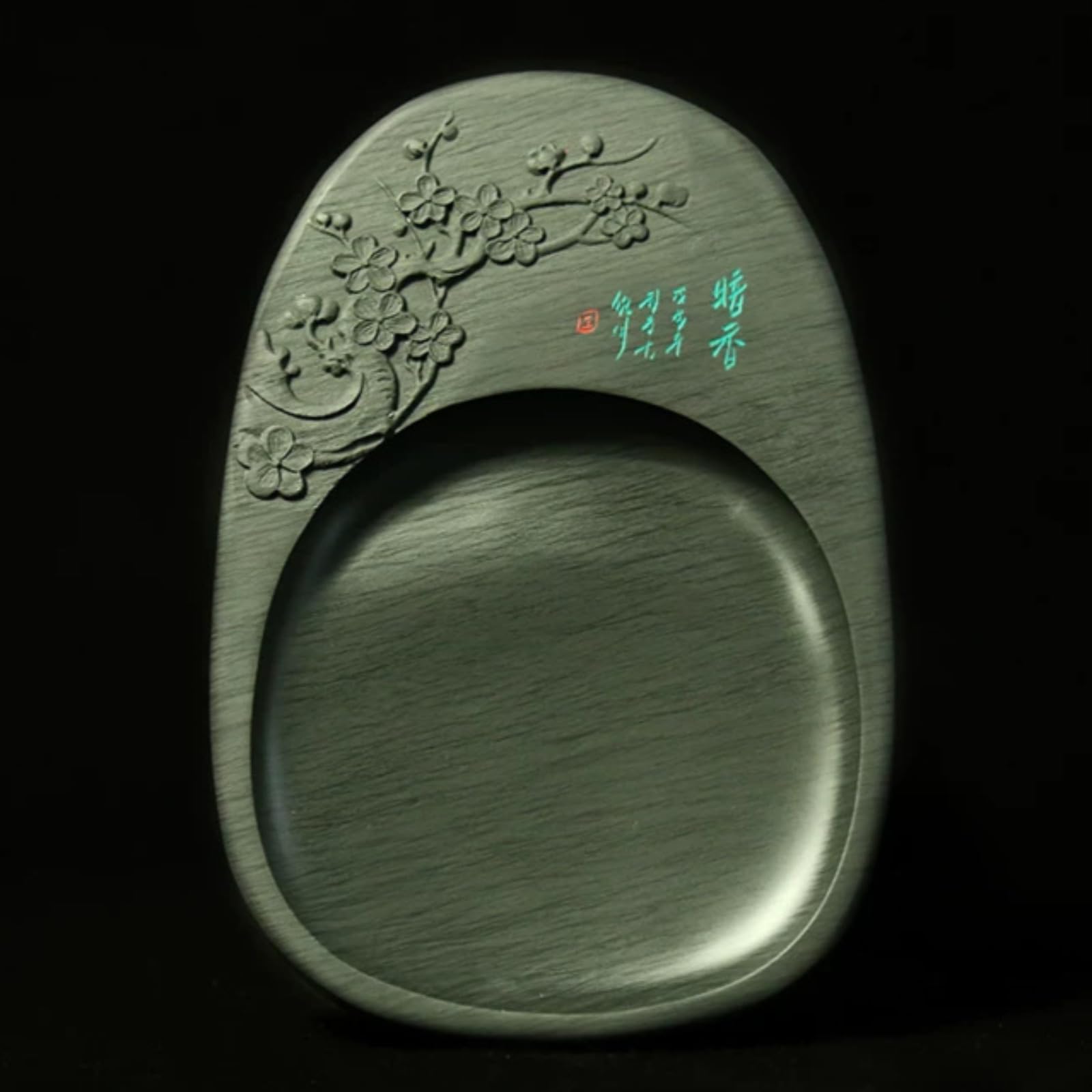 Piedra de tinta hecha a mano, 19,2 cm, piedra de tinta para caligrafía para principiantes