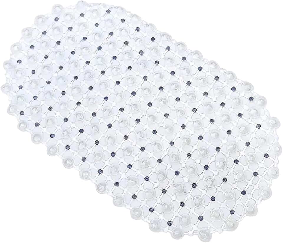 Tapete Box Banheiro Antiderrapante Ventosas Aderentes para Banheiro Discreto Seguro