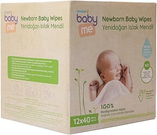 baby me Yenidoğan Islak Mendil 12x40 Adet Çözünebi