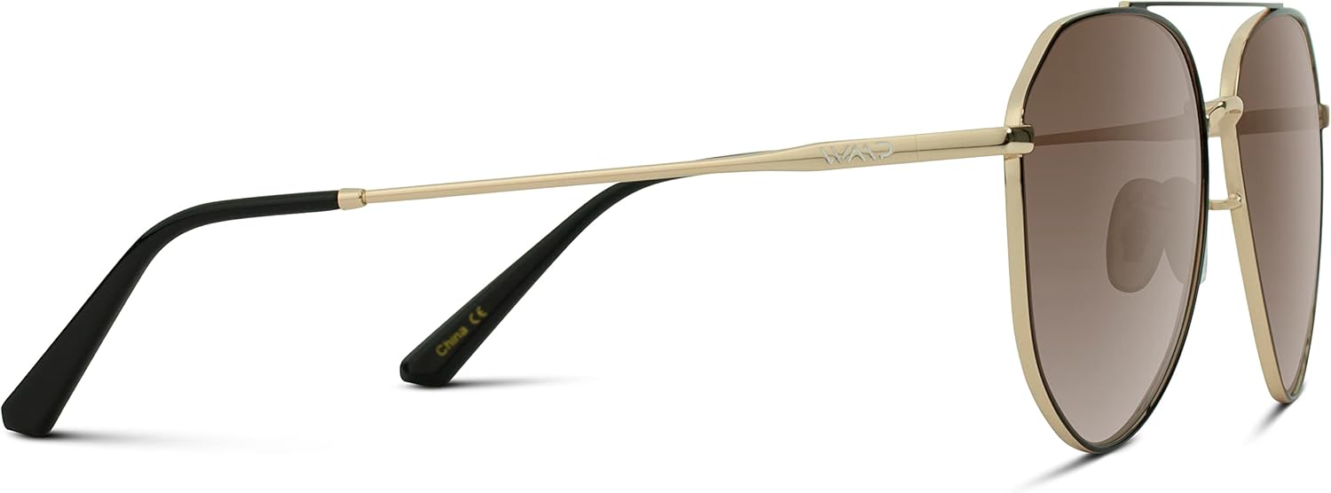 WearMe Pro Polarized Aviator Sunglasses for Women and Men | UV Protection | Reflective Lens | Pink, Blue, Black Aviators