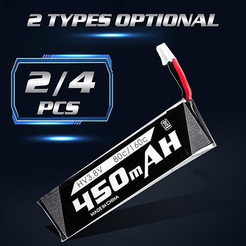 Miniatura 4 de GoolRC Batería Lipo de 3.8 V 450 mAh compatible con EZ Pilot Drone, Tinyhawk Freestyle, Tinyhawk S, Tinyhawk