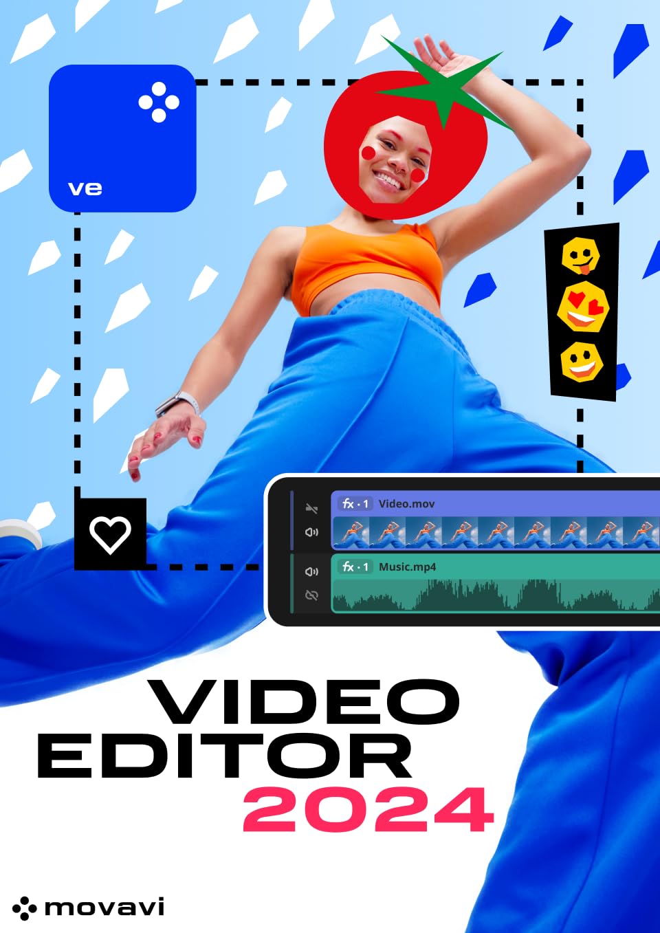 Movavi Video Editor for Mac - 1-Year License | Personal | 1 Device | Mac | Mac Activation Code by email