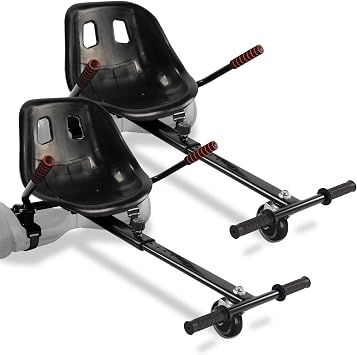 Hoverboard Seat Attachment Go-Kart Fits 6.5/ 8/ 10 Hoverboards, Hover Cart for Kids & Adults, Accessory for Self Balancing Scooter