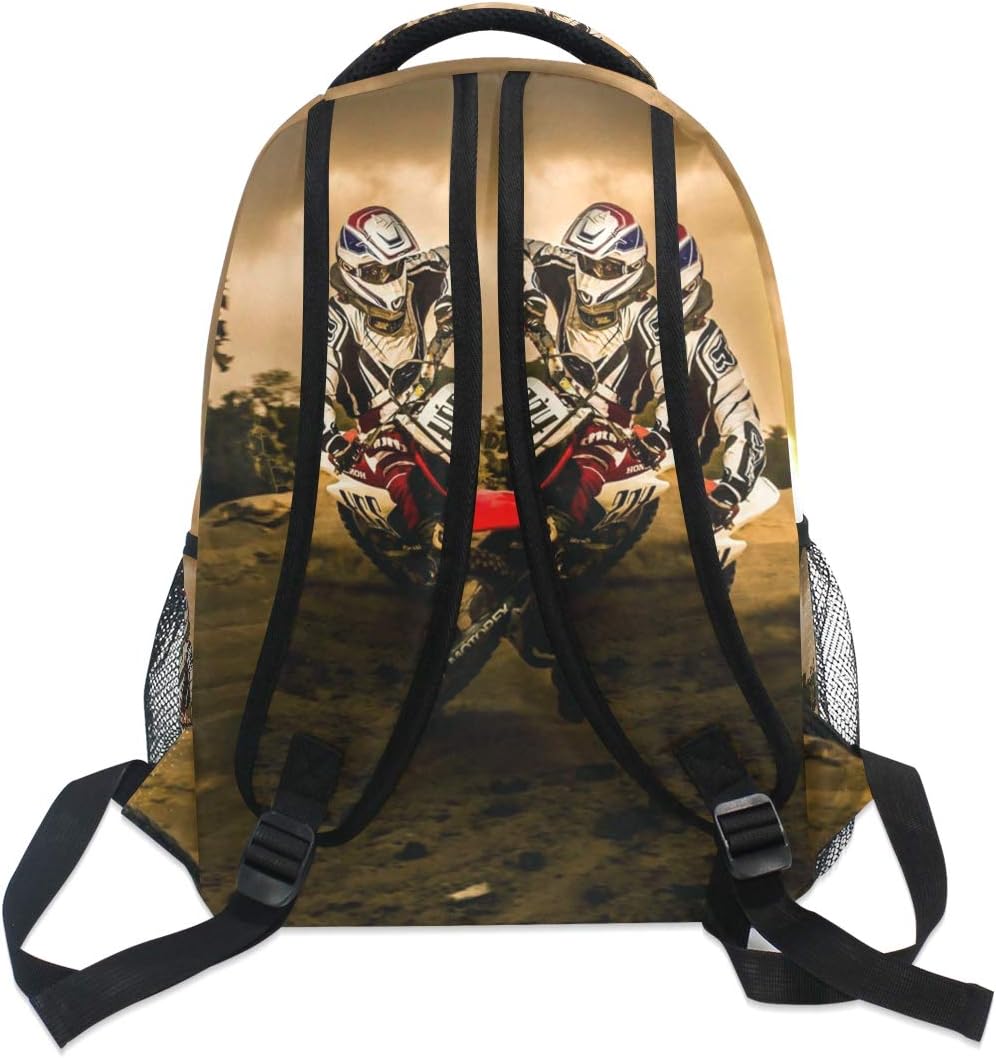 Nerxy Lightweight Dirt-Bike Motocross Motorcycle Vehicle Backpacks Women Bags Men Bookbag