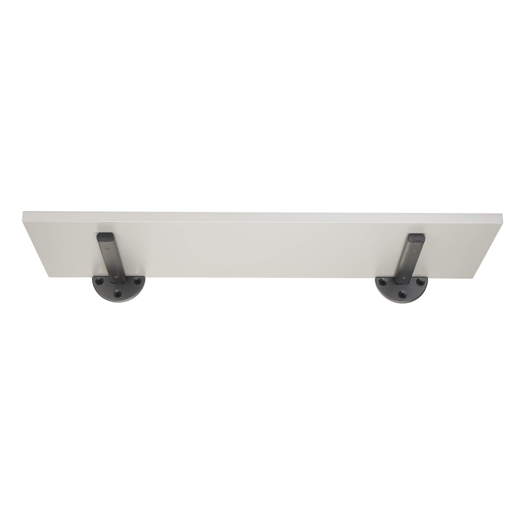 MAD Staffe per Mensole Nere, Supporti a Muro in Acciaio Resistente, Reggimensole con Viti e Tasselli di Fissaggio (25 cm, Nero)
